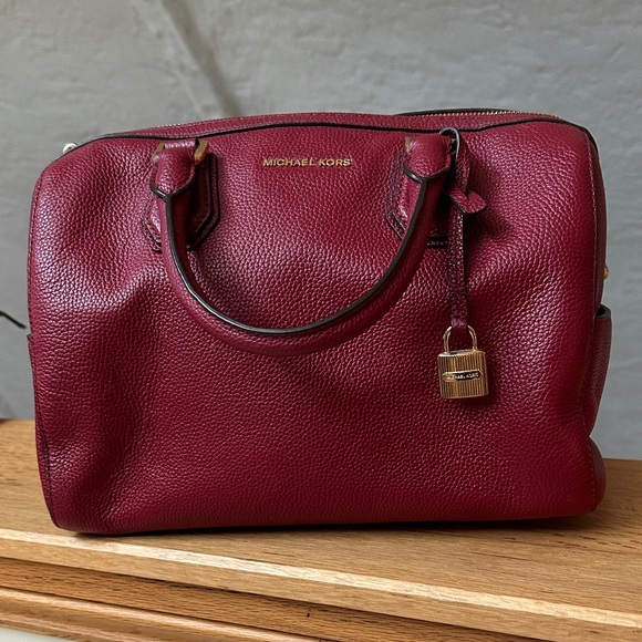 Michael Kors Handbags - Michael Kors Rich Burgundy Satchel